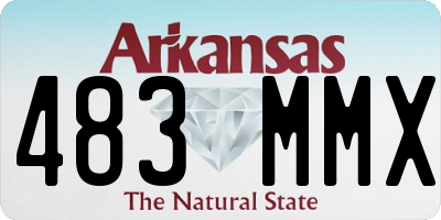 AR license plate 483MMX