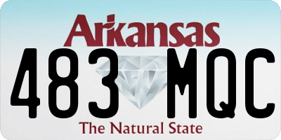 AR license plate 483MQC