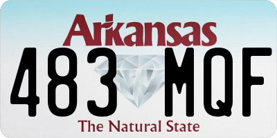 AR license plate 483MQF