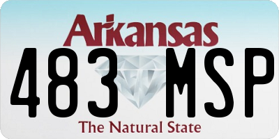 AR license plate 483MSP