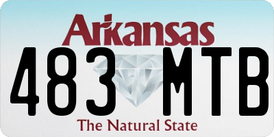 AR license plate 483MTB