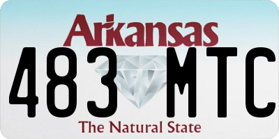 AR license plate 483MTC