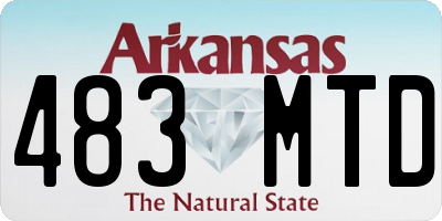 AR license plate 483MTD