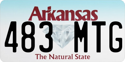 AR license plate 483MTG