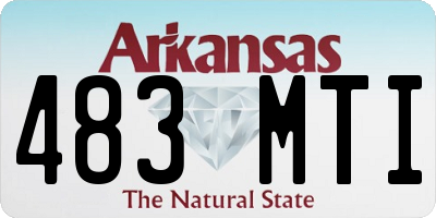 AR license plate 483MTI