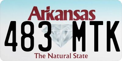 AR license plate 483MTK