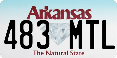 AR license plate 483MTL