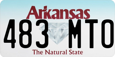 AR license plate 483MTO