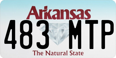 AR license plate 483MTP