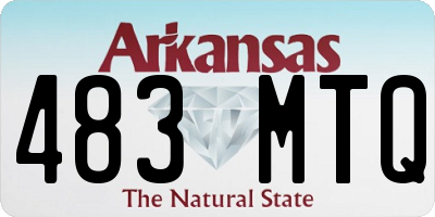 AR license plate 483MTQ
