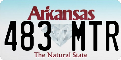 AR license plate 483MTR