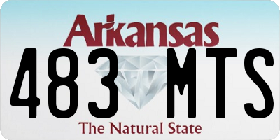 AR license plate 483MTS