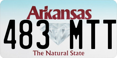 AR license plate 483MTT