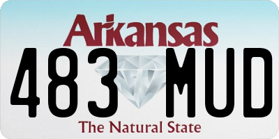 AR license plate 483MUD