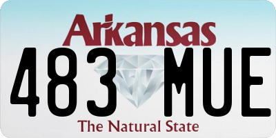 AR license plate 483MUE