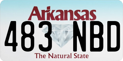 AR license plate 483NBD