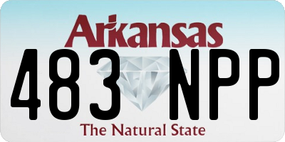AR license plate 483NPP