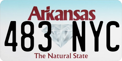 AR license plate 483NYC