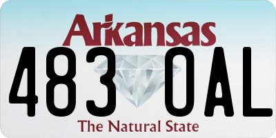 AR license plate 483OAL