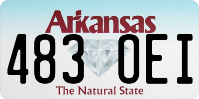 AR license plate 483OEI