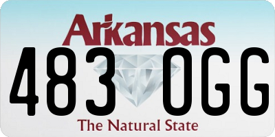AR license plate 483OGG