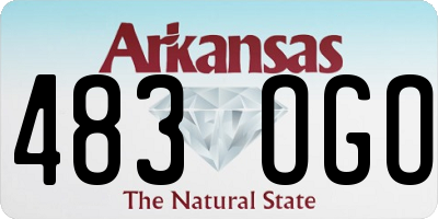 AR license plate 483OGO