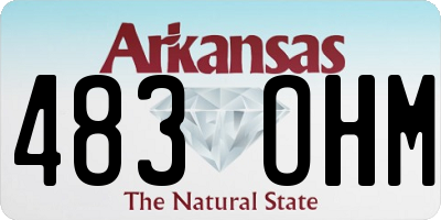 AR license plate 483OHM