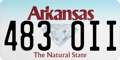 AR license plate 483OII
