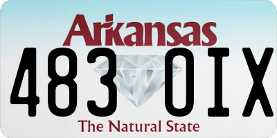 AR license plate 483OIX