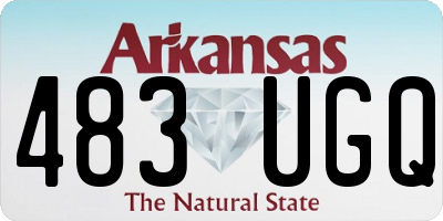 AR license plate 483UGQ