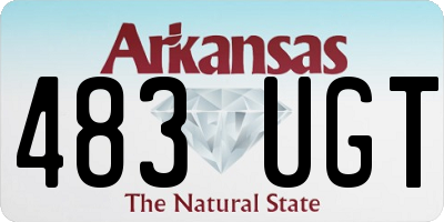AR license plate 483UGT