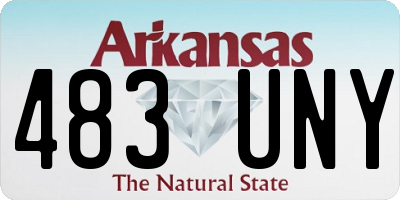 AR license plate 483UNY