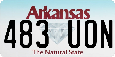 AR license plate 483UON