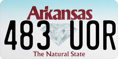 AR license plate 483UOR
