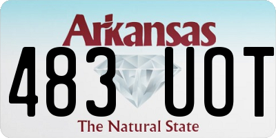 AR license plate 483UOT