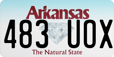 AR license plate 483UOX