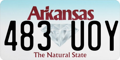 AR license plate 483UOY