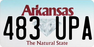 AR license plate 483UPA