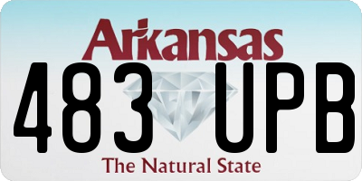 AR license plate 483UPB