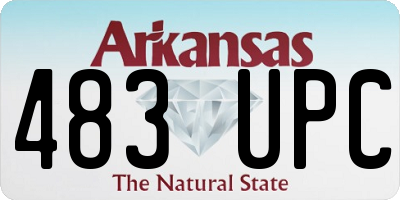 AR license plate 483UPC