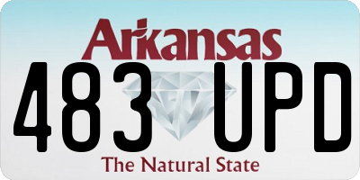AR license plate 483UPD