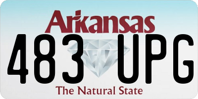 AR license plate 483UPG