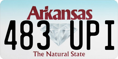 AR license plate 483UPI
