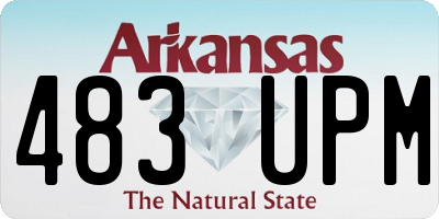 AR license plate 483UPM