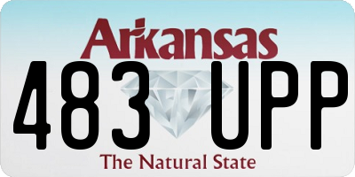 AR license plate 483UPP