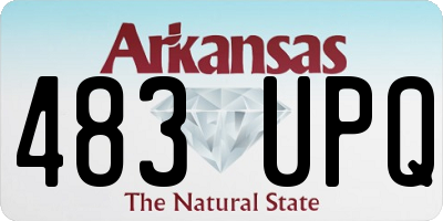 AR license plate 483UPQ