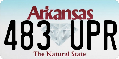 AR license plate 483UPR