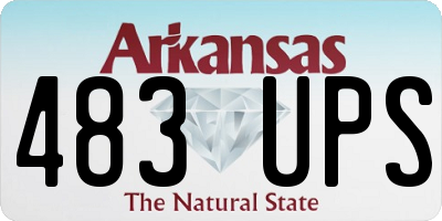 AR license plate 483UPS
