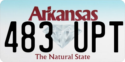 AR license plate 483UPT