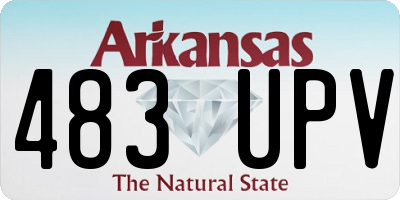 AR license plate 483UPV